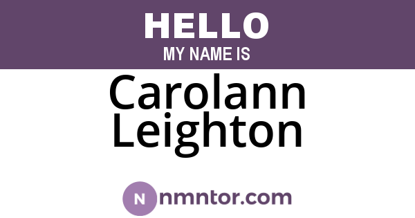 Carolann Leighton
