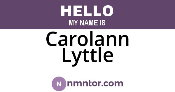 Carolann Lyttle