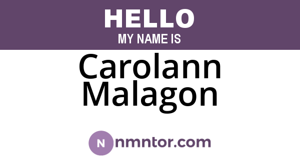 Carolann Malagon