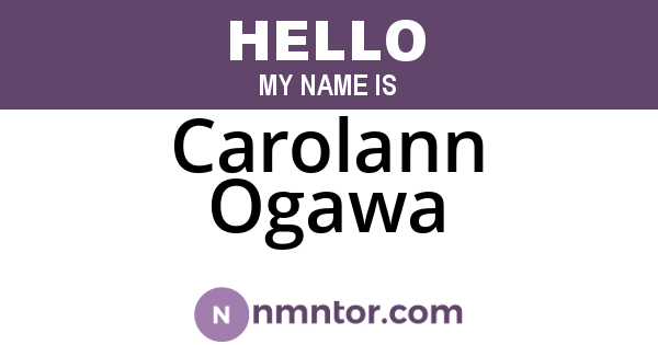 Carolann Ogawa