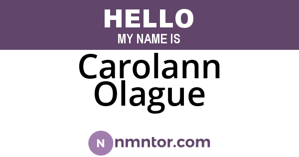 Carolann Olague
