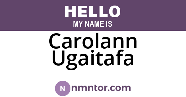 Carolann Ugaitafa