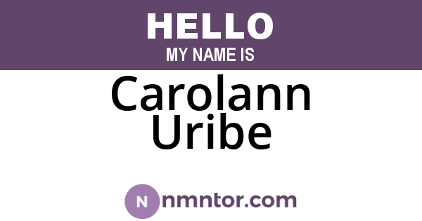 Carolann Uribe