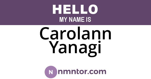 Carolann Yanagi