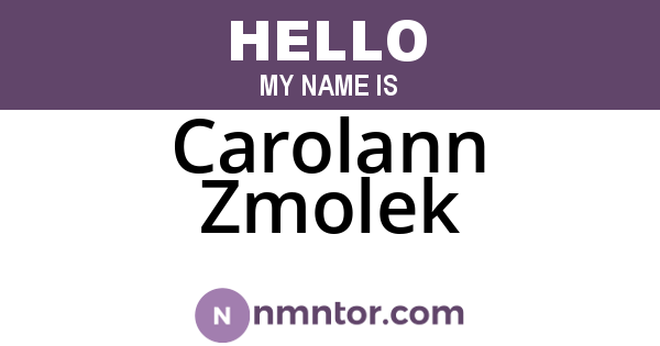 Carolann Zmolek