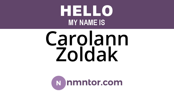 Carolann Zoldak