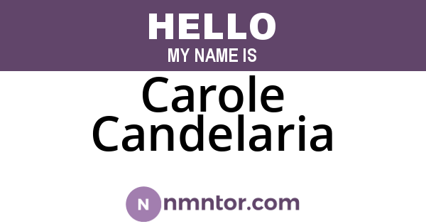 Carole Candelaria