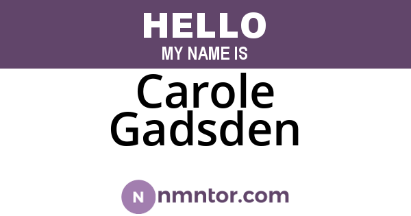 Carole Gadsden