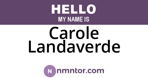 Carole Landaverde