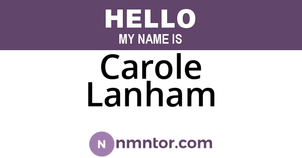 Carole Lanham