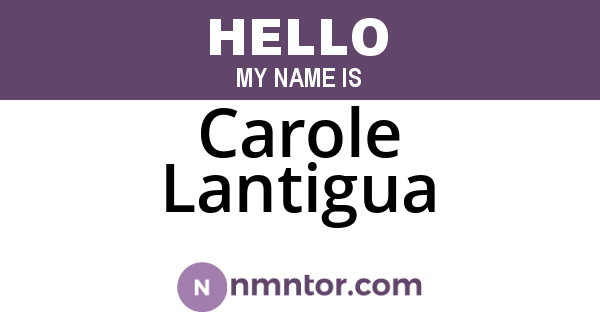 Carole Lantigua