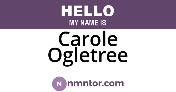 Carole Ogletree
