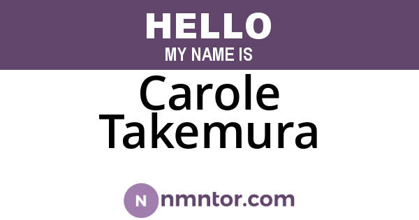 Carole Takemura