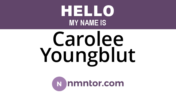 Carolee Youngblut