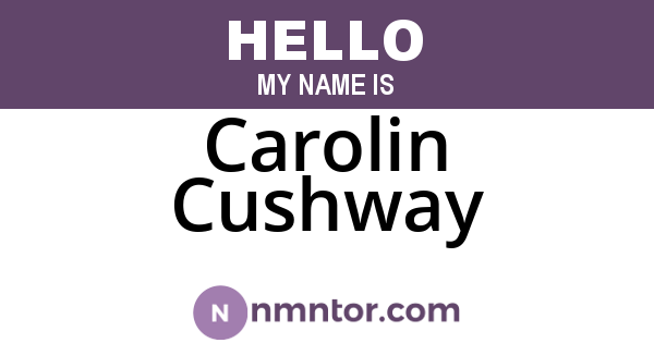 Carolin Cushway