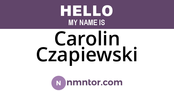 Carolin Czapiewski
