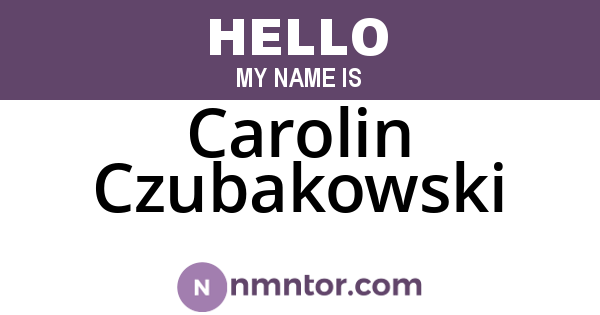 Carolin Czubakowski