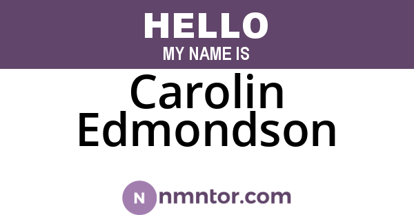Carolin Edmondson