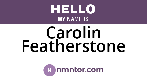 Carolin Featherstone