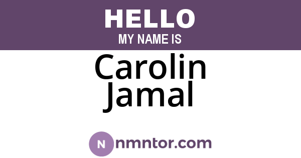 Carolin Jamal