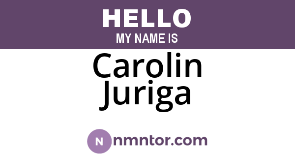 Carolin Juriga