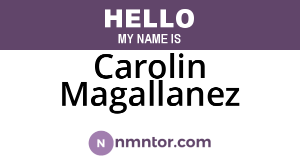 Carolin Magallanez