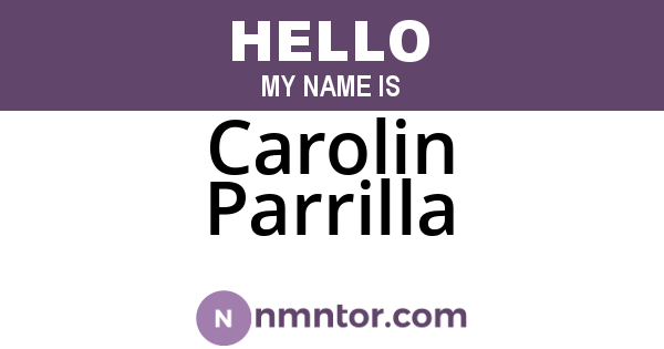 Carolin Parrilla