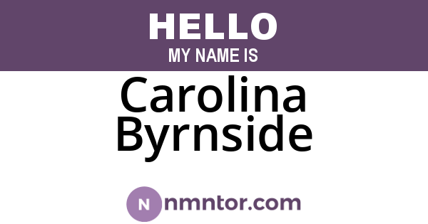 Carolina Byrnside