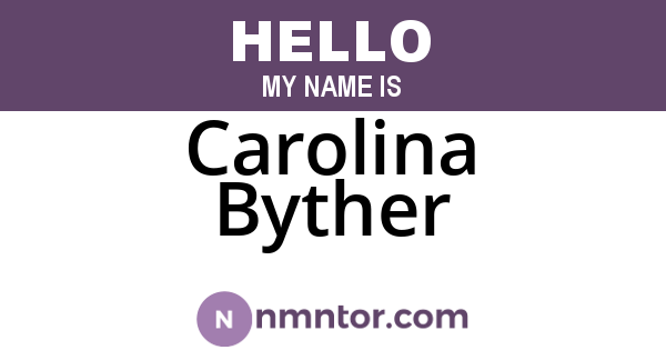 Carolina Byther