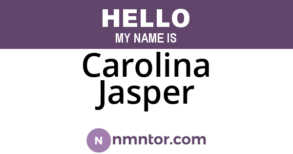 Carolina Jasper