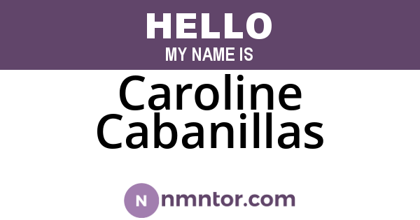 Caroline Cabanillas