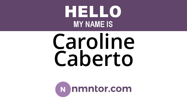 Caroline Caberto