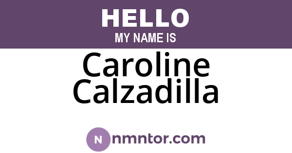 Caroline Calzadilla