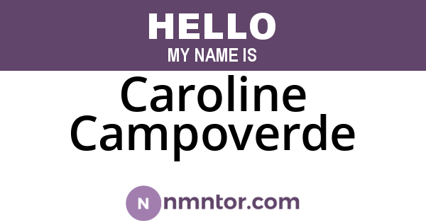 Caroline Campoverde