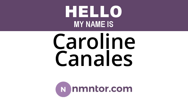 Caroline Canales