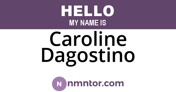 Caroline Dagostino