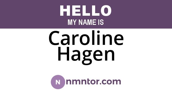 Caroline Hagen