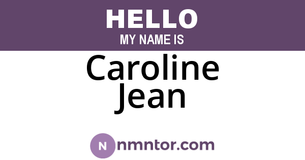 Caroline Jean