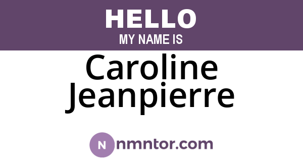 Caroline Jeanpierre