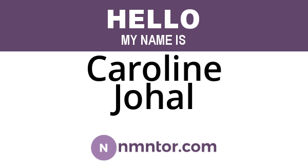 Caroline Johal