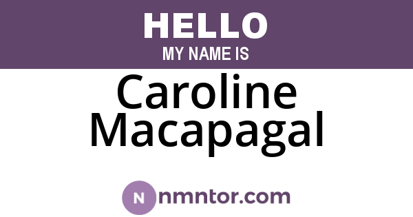 Caroline Macapagal