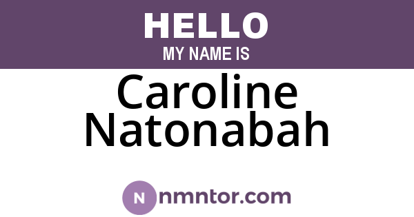 Caroline Natonabah