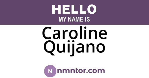 Caroline Quijano