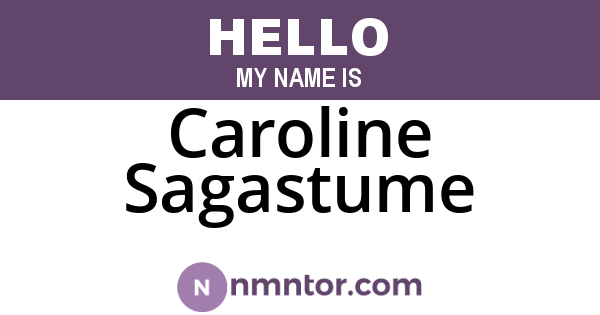 Caroline Sagastume
