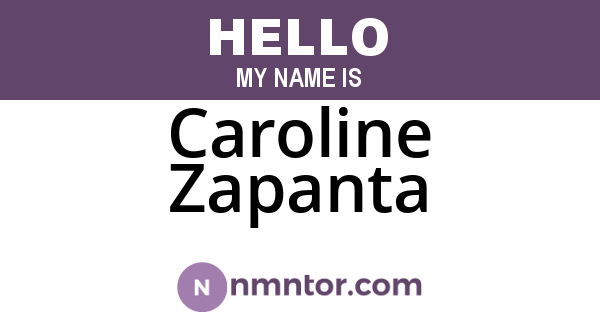 Caroline Zapanta