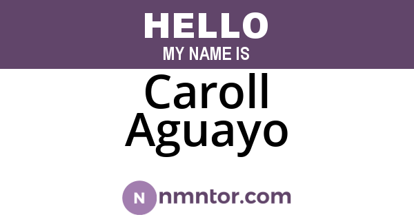 Caroll Aguayo