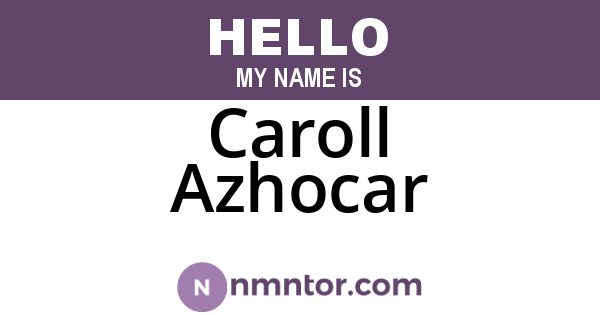 Caroll Azhocar