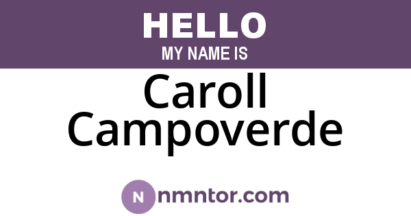 Caroll Campoverde