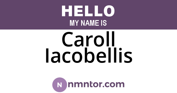Caroll Iacobellis