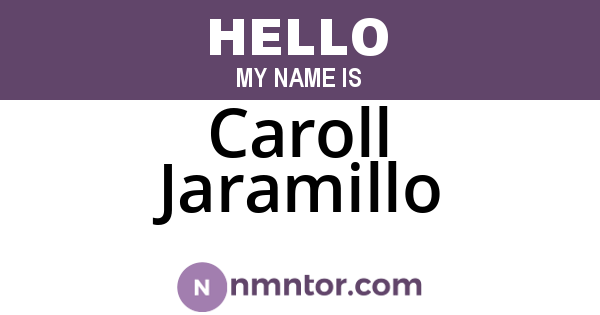 Caroll Jaramillo